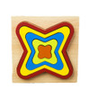 DIY Creative 3D Wooden Puzzle Geometry Shape Puzzle Children Educational Toys(Quadrilateral)