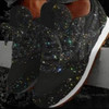 Autumn and Winter Sponge Sequins Breathable Platform Sports Shoes, Size:38(Black)