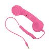 3.5mm Plug Mic Retro Telephone Anti-radiation Cell Phone Handset Receiver(Pink)