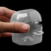 3 PCS Portable Baby Pacifiers Protective Cover Storage Box Transparent PP Baby Wide Mouth Pacifier Plastic Box(Transparent (Wide Nipple Universal))