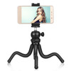 PULUZ Mini Octopus Flexible Tripod Holder with Ball Head & Phone Clamp + Tripod Mount Adapter & Long Screw for SLR Cameras, GoPro, Cellphone, Size: 25cmx4.5cm