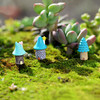 2 PCS Cartoon Tree House Moss Micro-landscape Fleshy Ornaments Jewelry, Random Style Delivery