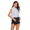 Women Panel Lace Shirt (Color:As Show Size:M)