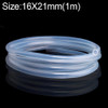 Food Grade Transparent Silicone Rubber Hose Out Diameter Flexible Silicone Tube, Specification:16x21mm(1m)