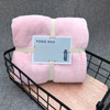 Cut Edge Towel Bath Towel Wavy Edge High Density Coral Fleece Super Absorbent Quick-drying, Size:35 × 75cm(Pink)