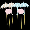 3 Sets Umbrella Card Inserted Cake Dessert Table Furnishing Party Decoration