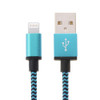 2m Woven Style 8 Pin to USB Sync Data / Charging Cable, For iPhone 6 & 6 Plus, iPhone 5 & 5S & 5C, iPad Air 2 & Air, iPad mini 1 / 2 / 3, iPod touch 5(Blue)