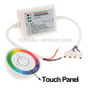 Dome Style Rainbow Touch Panel Wireless Remote Controller Dimmer for RGB LED Strip Light(White)