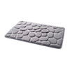 Simple Cobblestone Carpet Bedroom Door Mat Kitchen Bathroom Water Absorbing Mat, Size : 40×60(Grey)