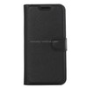 For Galaxy S6 Edge / G925 Litchi Texture Horizontal Flip Leather Case with Holder & Card Slots & Wallet(Black)