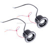 2 PCS 3.0 inch DC 12V 10W 900LM 6500K Car Angel Eyes Fog Lamp Foglight(Green Light + White Light)