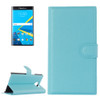 For Blackberry Priv Litchi Texture Horizontal Flip Leather Case with Magnetic Buckle & Holder & Card Slots & Wallet(Blue)
