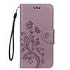 Embossed Butterfly Pattern Horizontal Flip Leather Case with Card Slot & Holder & Wallet & Lanyard For iPhone XR (Purple)