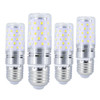 YWXLight E27 LED Bulbs, 8W LED Candelabra Bulb 70 Watt Equivalent, 700lm, Decorative Candle Base E27 Corn Non-Dimmable LED Chandelier Bulbs LED Lamp 4PCS (Cold white)