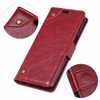 Copper Buckle Nappa Texture Horizontal Flip Leather Case for Huawei P30 Lite, with Holder & Card Slots & Wallet (Wine Red)