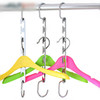 Multifunctional Stainless Steel Folding Clothes Jacket Pants Storage Hanger(Straight Hanger)