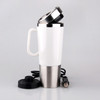 Electric Water Insulated Car Mug Travel Heating Cup Kettle, Capacity: 450ML, Voltage:24V(White)