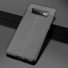 Litchi Texture TPU Shockproof Case for Galaxy S10+ (Black)
