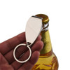 2 PCS Glossy Bottle Opener Keychain Metal Key Ring