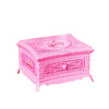 Classic Dressing Table Rotating Girl Music Box With Mirror Drawer Music Box(Pink)