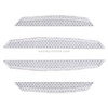 4 PCS Universal Car Door Anti-collision Strip Protection Guards Trims Stickers (White)