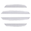 4 PCS Universal Car Door Anti-collision Strip Protection Guards Trims Stickers (White)