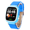 OBTNL B11 GSM GPRS GPS Locator Anti-Lost Smart Watch Tracker for iOS / Android, Leather or Plastic Band Random Delivery(Blue)