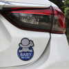 Baby in Car Happy Drinking Milk Infant Adoreable Style Car Free Sticker(Blue)