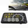 W02 5.5 inch Car OBDII HUD Fuel Consumption Warning System Vehicle-mounted Head Up Display Projector with LED