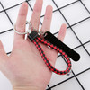 Scooter Beer Bottle Opener with Keychain Pendant Multifunctional Small Toy, Color:Black Red Rope + Black Skateboard