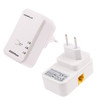 2 PCS 7HP120 200Mbps Powerline Network Mini Homeplug AV Ethernet Bridge, EU Plug(White)