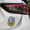 Baby in Car Happy Drinking Milk Infant Adoreable Style Car Free Sticker(Yellow)
