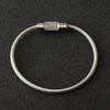 Outdoor Camping Multifunctional Steel Wire Rope Ring / Stainless Steel Wire Key Chain(Silver)