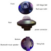 LED Water Wave Laser Starry Sky Projector Light USB Remote Control Bluetooth Voice Control Laser Light Rotating Magic Ball Light(Bluetooth Star Magic Ball Light)