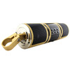 Motorcycle Waterproof Aluminum Shell Bluetooth Handle Stereo Speaker, Support BT/MP3/FM/TF(Gold)