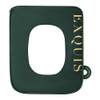 Household Waterproof Toilet Seat With Zipper And Handle, Style:Square(Green)