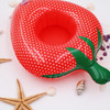 10 PCS Strawberry Shape Inflatable Coaster Floating Water Drink Cup Holder