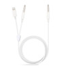 1m 2 in 1 8 Pin Male & 3.5mm Male to 3.5mm Male AUX Audio Cable, For iPhone, iPad, Samsung, Huawei, Xiaomi, HTC