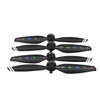 STARTRC 2 Pairs Foldable Color LED Flash Lamp Low Noise Propellers for DJI Mavic Air 2(Black)