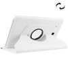 Litchi Texture Horizontal Flip Solid Color Leather Case with 360 Degrees Rotation Holder for Galaxy Tab E 9.6 / T560 / T561(White)