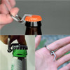 EDC Mini Lightweight Bottle Beer Opener Keyring Pocket Tool Outdoor Camp Hike Utility Gadget Stainless steel