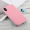 GOOSPERY Sky Slide Bumper TPU + PC Case for iPhone XS Max, with Card Slot(Pink)