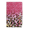 For Samsung Galaxy Tab A 9.7 / T550 Painted Pattern Horizontal Flip Leather Case with Holder(Leopard Powder Sand)
