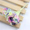 5 Branches DIY Hand-simulated Plum Mini Flocking Cloth Lucky Flower(Multiple Colour)