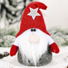 3 PCS Christmas Ornament Five-Pointed Star Forester Doll Santa Claus Ornament(Red Hat)