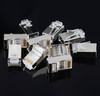 High Quality RJ45 Shielded Plug Cat5 8P8C Lan Connector Network (100 pcs in one packaging, the price is for 100 pcs)(Silver)