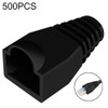 Network Cable Boots Cap Cover for RJ45, Green (500 pcs in one packaging, the price is for 500 pcs)(Black)