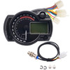 Motorcycle Modified Instrument Panel 12V LCD Display Adjustable Mile Oil Meter Water Temperature Meter Mileage 2-4 Cylinder