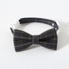 4 PCS Pet Sub-Bow Tie Adjustable Cat Dog Collar Accessories, Style:Bowknot, Size:S 17-32cm(Gray)