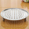 2 PCS Multifunctional Stainless Steel Three-leg Steamed Bun Steamed Rack, Size:24 Inches